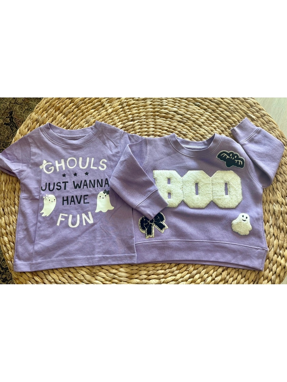 Sweet Wink Halloween Tee and Sweatshirt Sz 12-18 Months NWOT